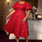 AOMEIDRESS Puff Sleeve Dress Classic A Line Fit for Curvy Chic Style
