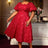 AOMEIDRESS Puff Sleeve Dress Classic A Line Fit for Curvy Chic Style

