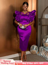 Hollow out，Birthday party dress