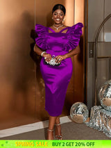 Hollow out，Birthday party dress