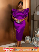 Hollow out，Birthday party dress