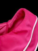 AOMEIDRESS Rose Off Shoulder Dress Package Hip with 3D Flower Detail