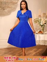 AOMEIDRESS Royal Blue Formal Dress A Line Gown Long Church Dresses Blue / S