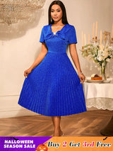AOMEIDRESS Royal Blue Formal Dress A Line Gown Long Church Dresses Blue / S