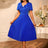 AOMEIDRESS Royal Blue Formal Dress A Line Gown Long Church Dresses Blue / S