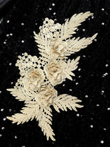 AOMEIDRESS Sequin Bodycon Party Dress Sheer Mesh Neck Puff Sleeves