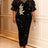 AOMEIDRESS Sequin Bodycon Party Dress Sheer Mesh Neck Puff Sleeves Black / L