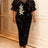 AOMEIDRESS Sequin Bodycon Party Dress Sheer Mesh Neck Puff Sleeves Black / L