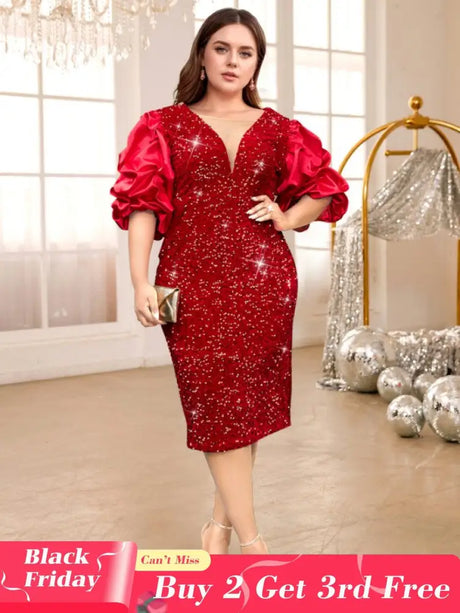 mesh patchwork deep v neck dress