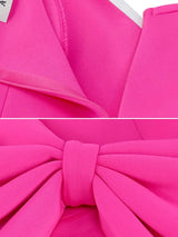 Big Bow Applique Decor and Invisible Zipper