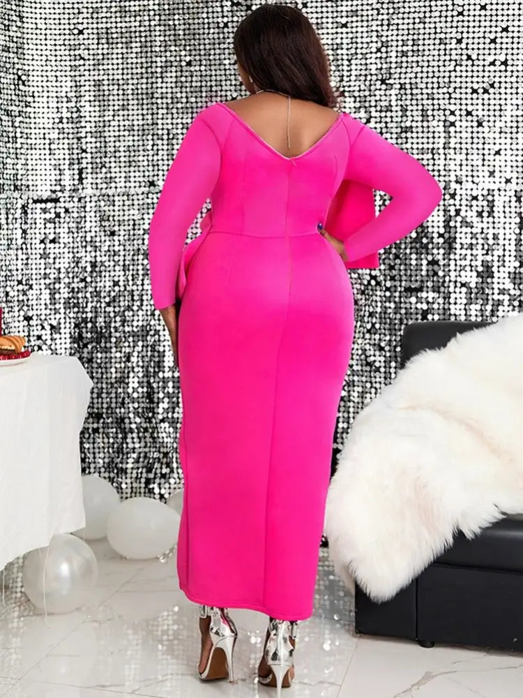 Stylish Slim Fit Long Dress for Ladies