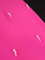 AOMEIDRESS Sexy Birthday Dresses Rose Satin Off Shoulder Gown