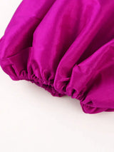 AOMEIDRESS Sexy Bodycon Dress Lantern Sleeve Cut Out Shiny Gowns