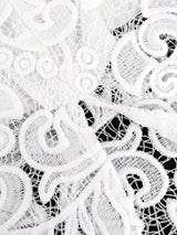 AOMEIDRESS Sexy Lace Bodycon Midi White Cocktail Dress for Women