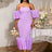 AOMEIDRESS Sexy Lavender Strapless Backless Pleated Dress For Party Lavender / S
