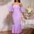 AOMEIDRESS Sexy Lavender Strapless Backless Pleated Dress For Party