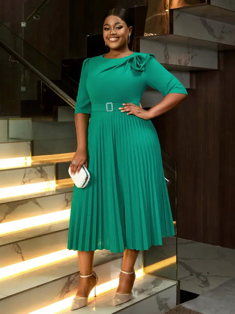 Sexy St Patrick's Day Dress with Sheer Lantern Sleeves – AOMEI DRESS