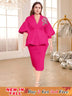 rose v neck midi dresses for women