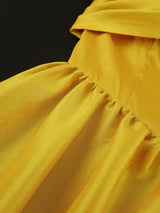 AOMEIDRESS Shiny A Line Mini Backless Wedding Guests Dresses 3D Flower