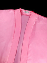 AOMEIDRESS Shiny Two Pieces Set Loose Coat Inner Lace Long Dress