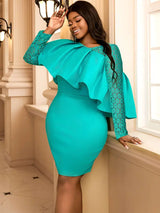 AOMEIDRESS Short Cocktail Dresses Women Lace Mini Bodycon Dress