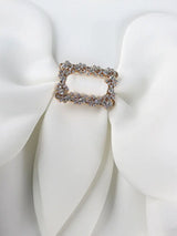 AOMEIDRESS Simple White Wedding Gown O Neck 3D Decoration Bow Dress
