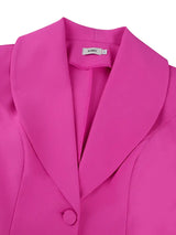 AOMEIDRESS Stylish Blazer Shawl Lapel Long Sleeve Single Breasted