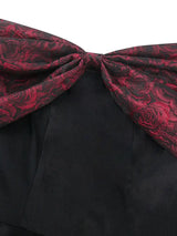 AOMEIDRESS Stylish Off Shoulder Patchwork Dress A Line Party Gowns