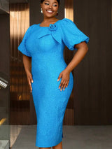 AOMEIDRESS Summer Outfits for Women 3D Flower Bubble Sleeve