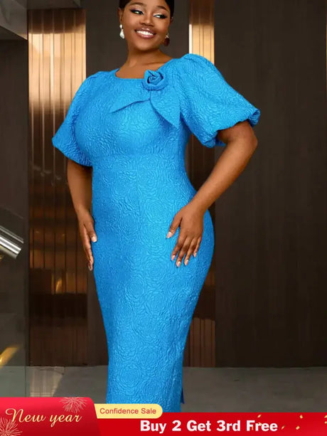 AOMEIDRESS Summer Outfits for Women 3D Flower Bubble Sleeve