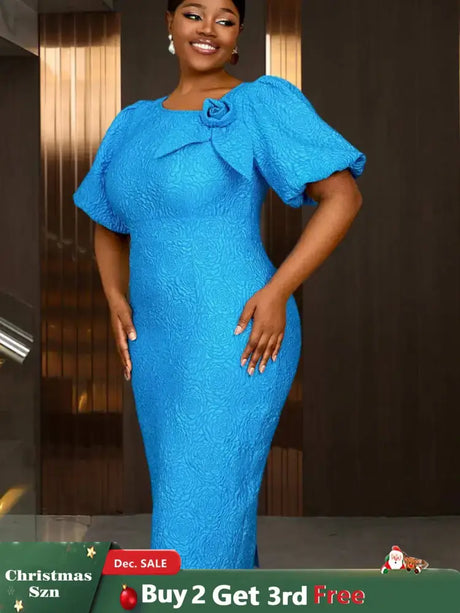 AOMEIDRESS Summer Outfits for Women 3D Flower Bubble Sleeve