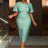 AOMEIDRESS Summer Outfits for Women 3D Flower Bubble Sleeve
