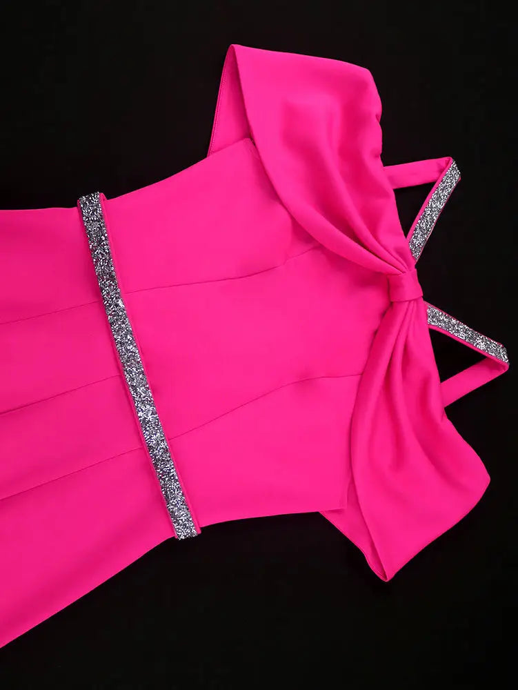 AOMEIDRESS Summer Wedding Guest Dress African Off Shoulder Club Skirt