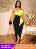 AOMEIDRESS Summer Wedding Guest Dress Bow Strapless Graduation Dress Black / S