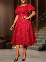 AOMEIDRESS Three-dimensional Decoration A Line Gown for Women Formal