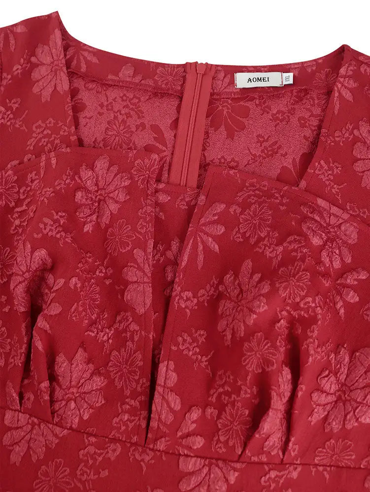 AOMEIDRESS Three-dimensional Decoration A Line Gown for Women Formal