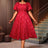 AOMEIDRESS Three-dimensional Decoration A Line Gown for Women Formal Red / S