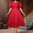 AOMEIDRESS Three-dimensional Decoration A Line Gown for Women Formal Red / S