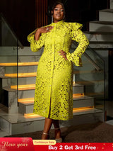 AOMEIDRESS Two Pieces Set Long Flare Sleeves Coat with Spaghetti Strap
