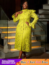 AOMEIDRESS Two Pieces Set Long Flare Sleeves Coat with Spaghetti Strap
