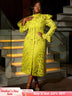 AOMEIDRESS Two Pieces Set Long Flare Sleeves Coat with Spaghetti Strap
