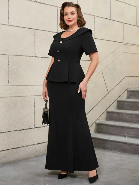 Elegant plus size easter outfit with vintage suits design perfect for womens easter suits and spring events

