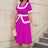 AOMEIDRESS Vintage Pink Dress Colorblock A Line Spring Style