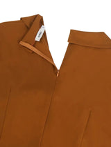 AOMEIDRESS Elegant Turn Down Collar Bow Knot Waist Midi A Line Dress

