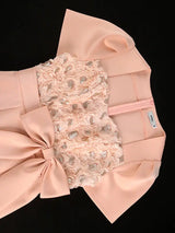 AOMEIDRESS Wedding Guest Dress Package Hip Bow 3D Rose Sequin Gowns