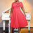 AOMEIDRESS Wedding Guest Dresses Classy Church Dresses for Woman 2025 WatermelonRed / S