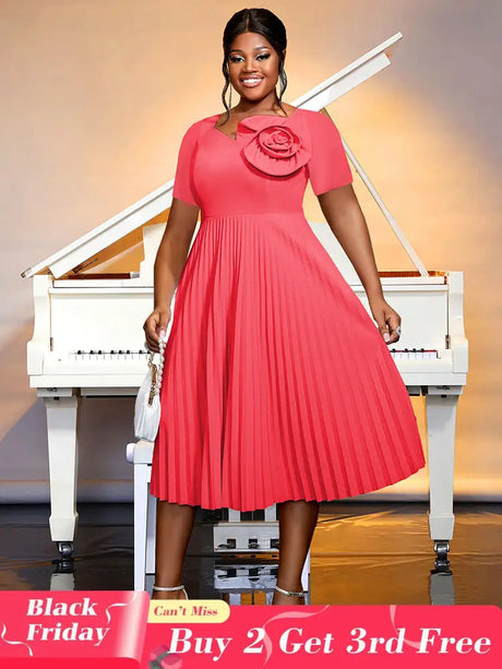 AOMEIDRESS Wedding Guest Dresses Classy Church Dresses for Woman 2025 WatermelonRed / S