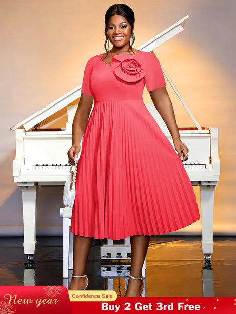 AOMEIDRESS Wedding Guest Dresses Classy Church Dresses for Woman 2025 WatermelonRed / S