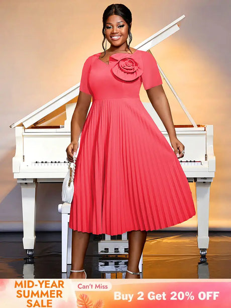 AOMEIDRESS Wedding Guest Dresses Classy Church Dresses for Woman 2025 WatermelonRed / S