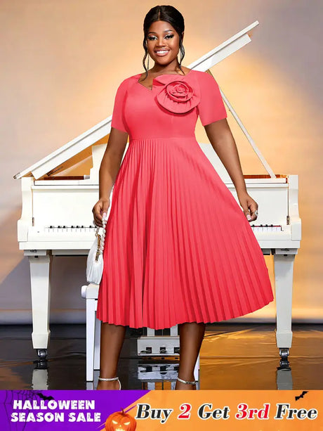 AOMEIDRESS Wedding Guest Dresses Classy Church Dresses for Woman 2025 WatermelonRed / S